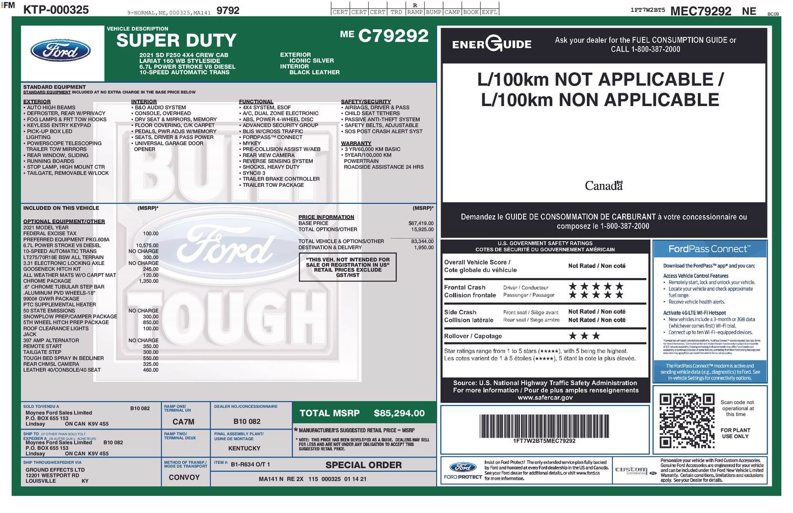 Used 2021 Ford F250 Lariat w/ Chrome Package AWD/4WD image 4