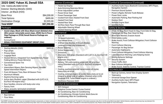 Certified 2025 GMC Yukon XL Denali AWD/4WD image 6