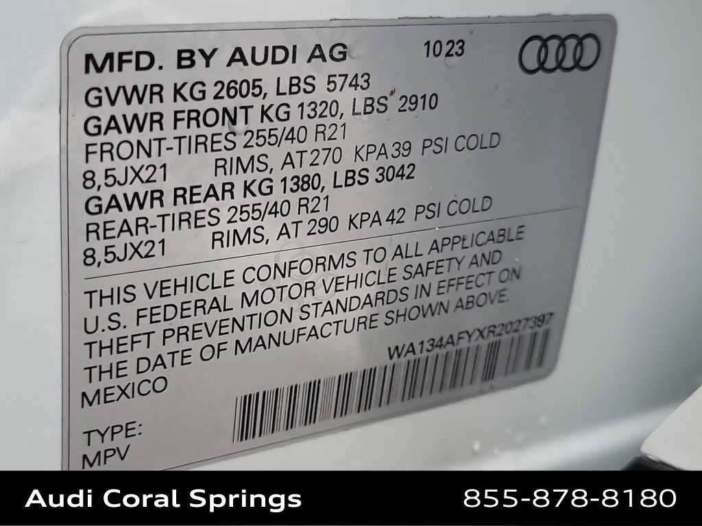 Certified 2024 Audi SQ5 Prestige AWD/4WD image 29