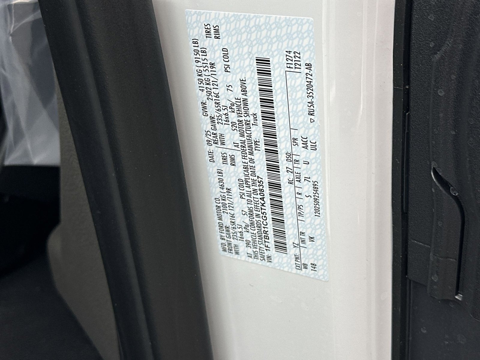 New 2026 Ford Transit 250 148 Medium Roof w/ Load Area Protection Package image 43