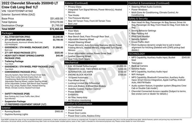 Used 2022 Chevrolet Silverado 3500 LT w/ All Star Edition AWD/4WD image 20