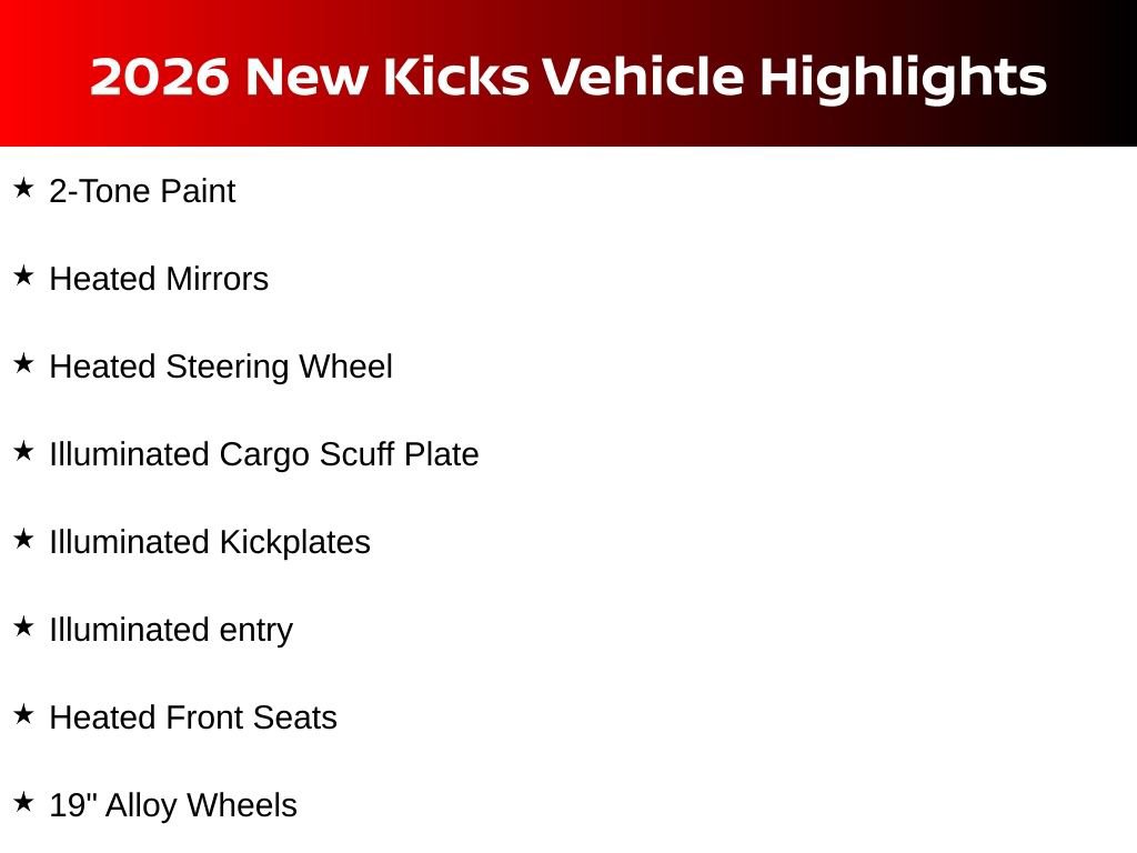 New 2026 Nissan Kicks SR w/ SR Premium Package AWD/4WD image 10