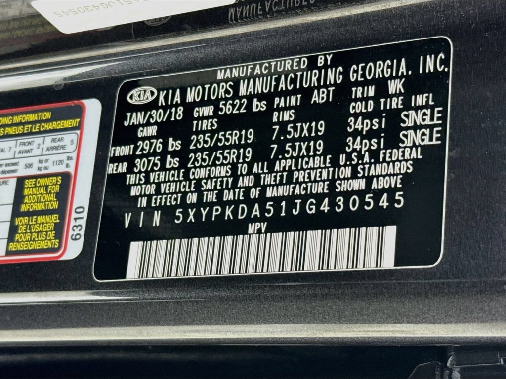 Used 2018 Kia Sorento SX AWD/4WD image 37