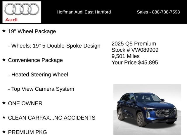 Used 2025 Audi Q5 Premium w/ Convenience Package AWD/4WD image 6
