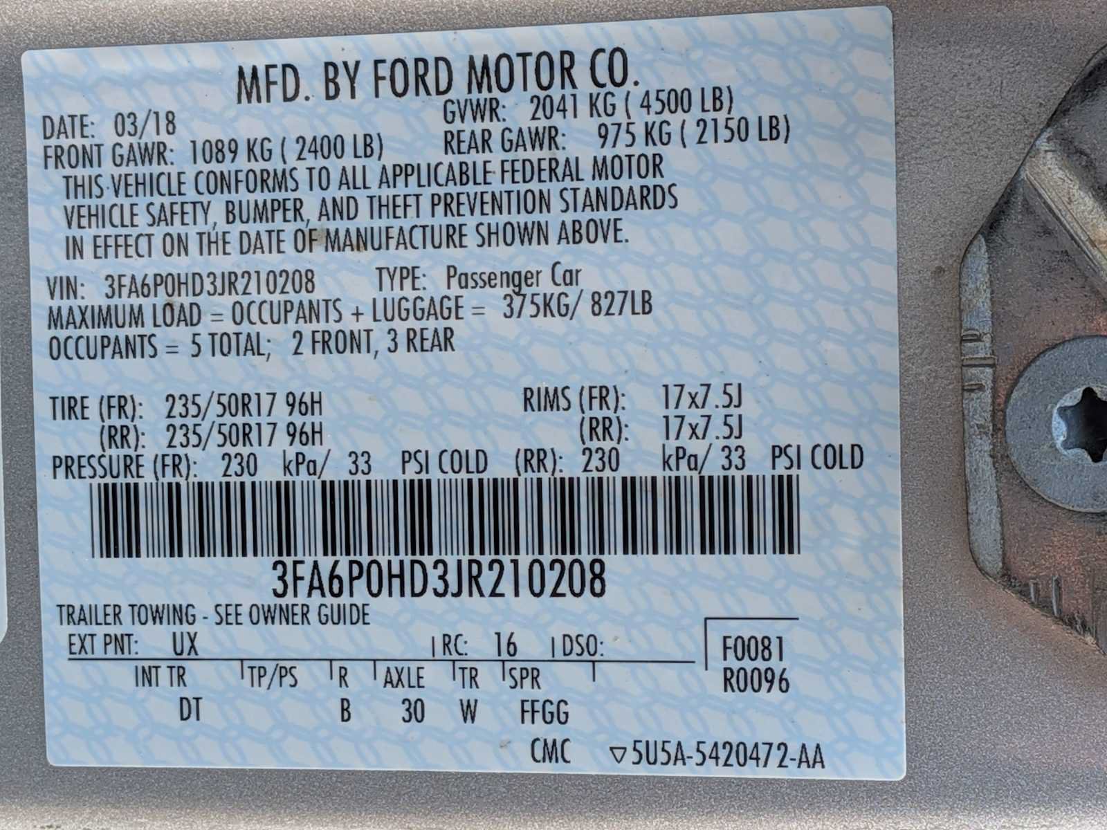 Used 2018 Ford Fusion SE w/ Fusion SE Technology Package FWD image 41