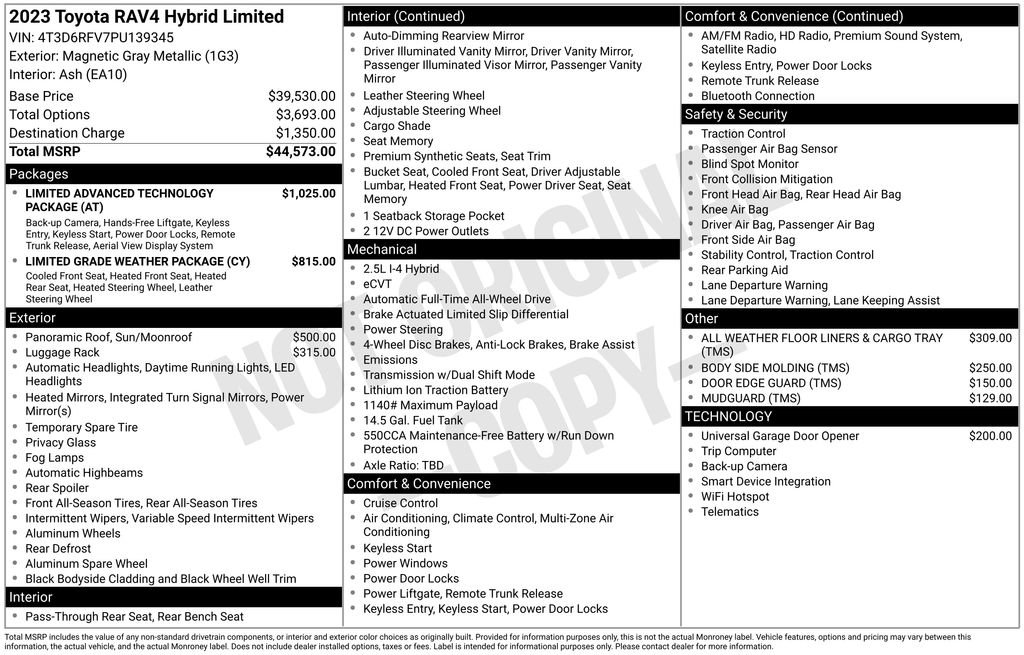 Used 2023 Toyota RAV4 Limited image 39