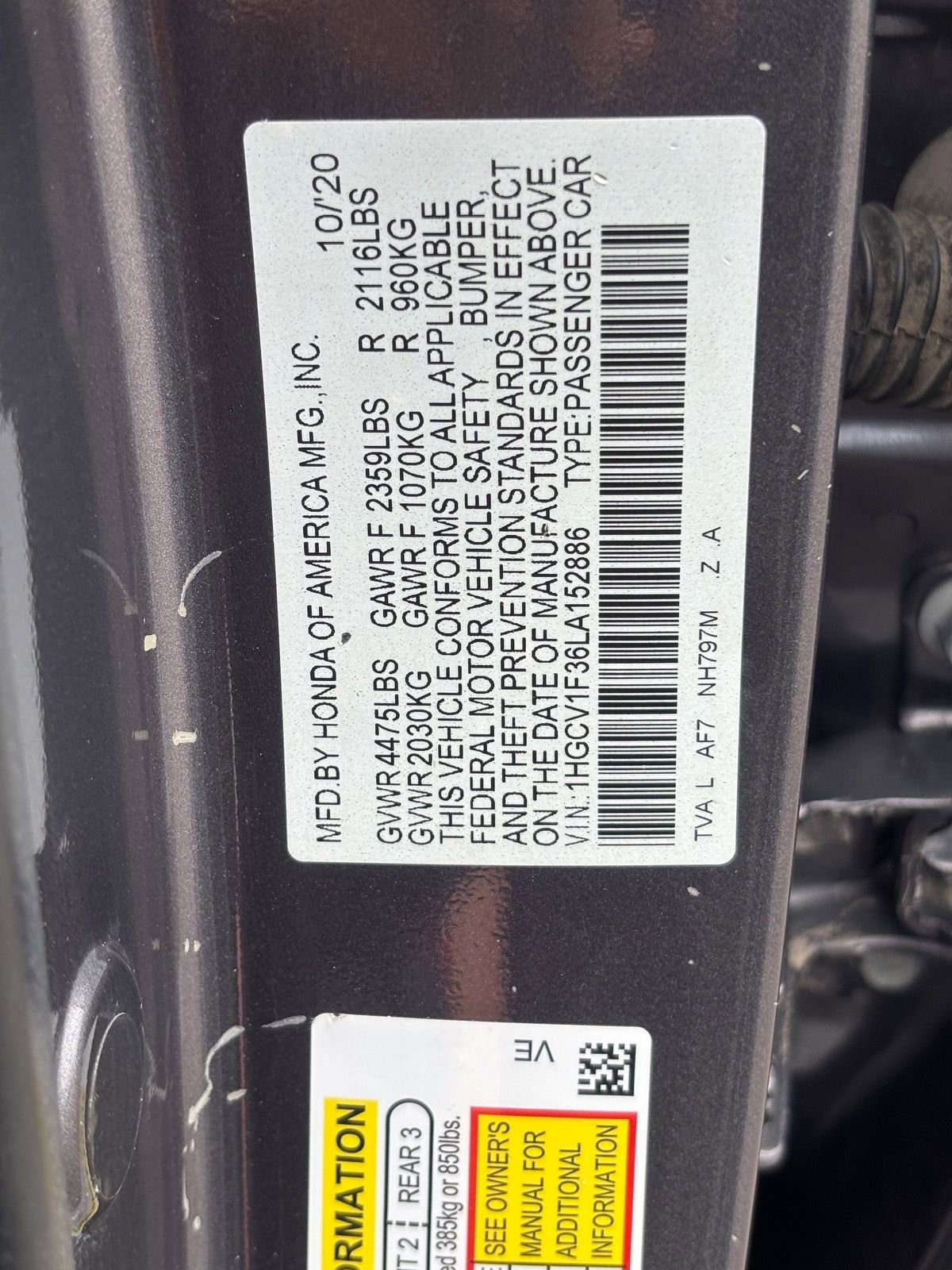 Used 2020 Honda Accord Sport image 34