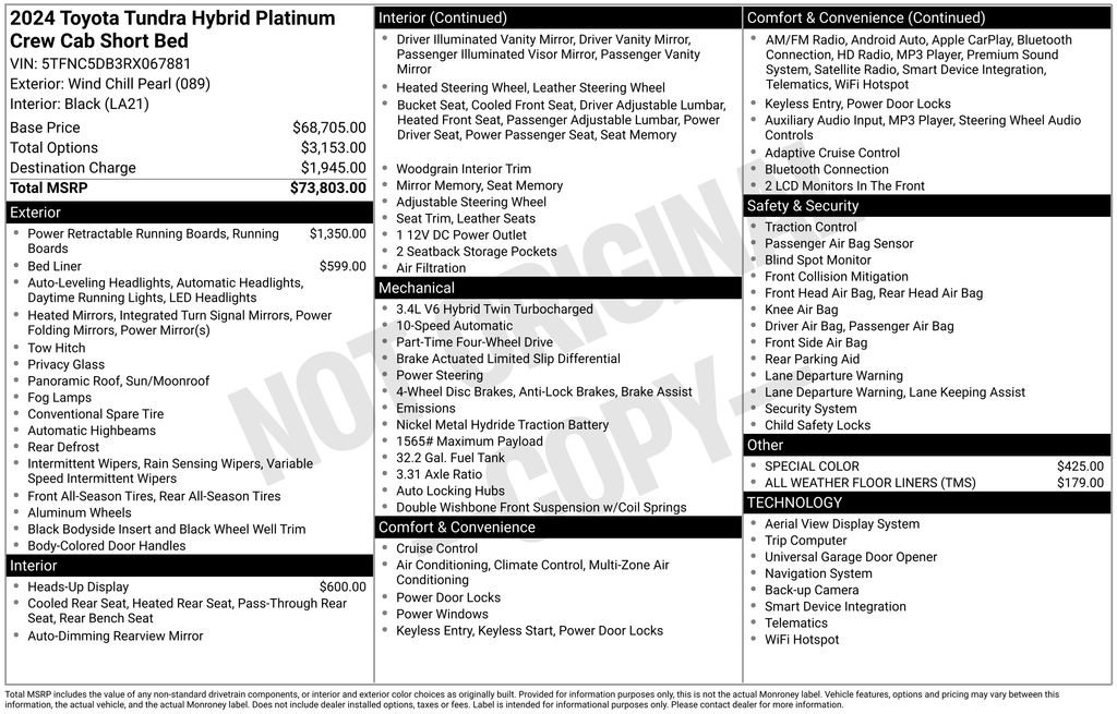 Used 2024 Toyota Tundra Platinum image 37