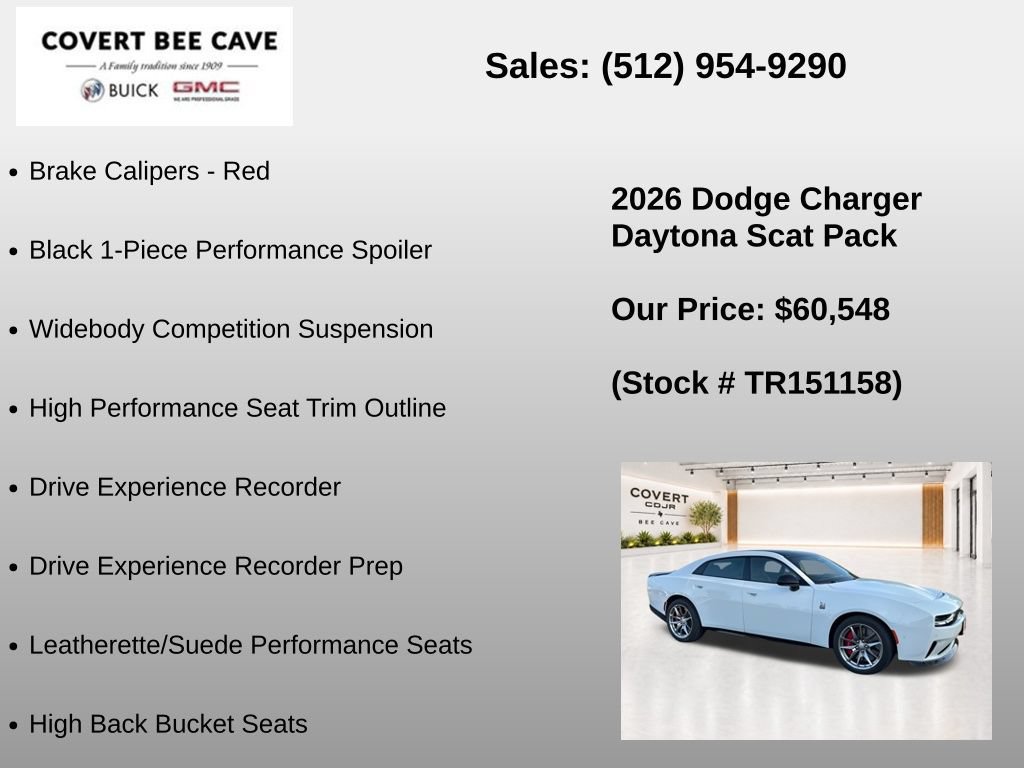 New 2026 Dodge Charger Daytona Scat Pack w/ Track Package AWD/4WD image 21