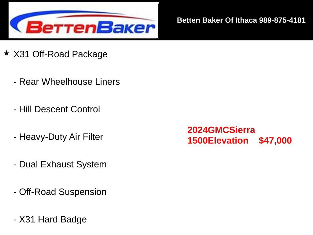 Used 2024 GMC Sierra 1500 Elevation w/ X31 Off-Road Package image 4