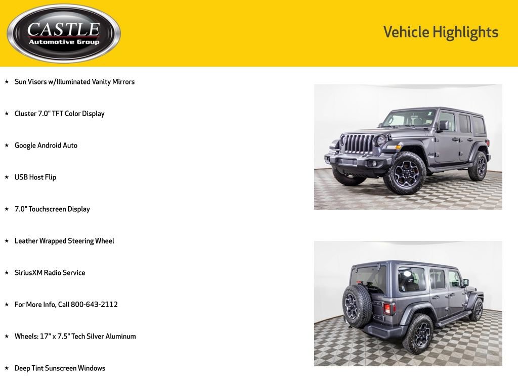 Used 2021 Jeep Wrangler Unlimited Sport image 12