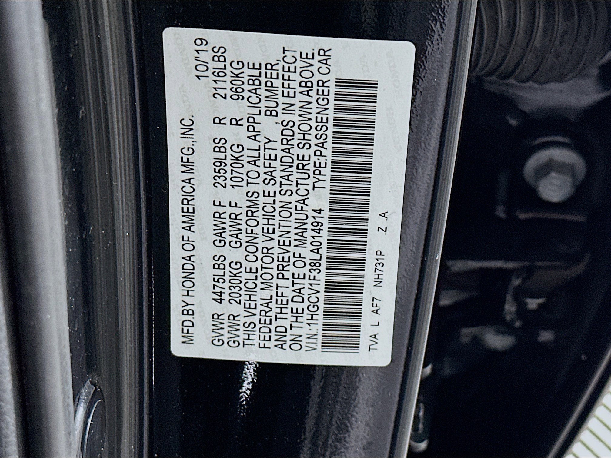 Used 2020 Honda Accord Sport image 12