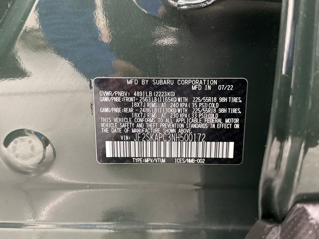 Certified 2022 Subaru Forester Limited w/ Popular Package #3 image 27