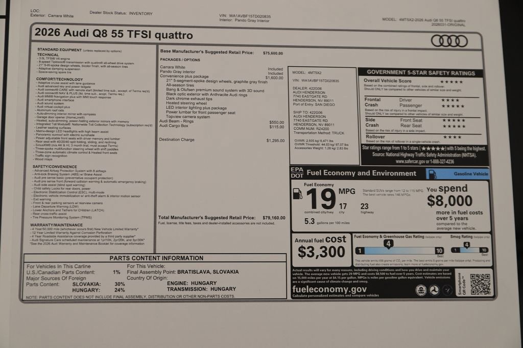 New 2026 Audi Q8 Premium image 32