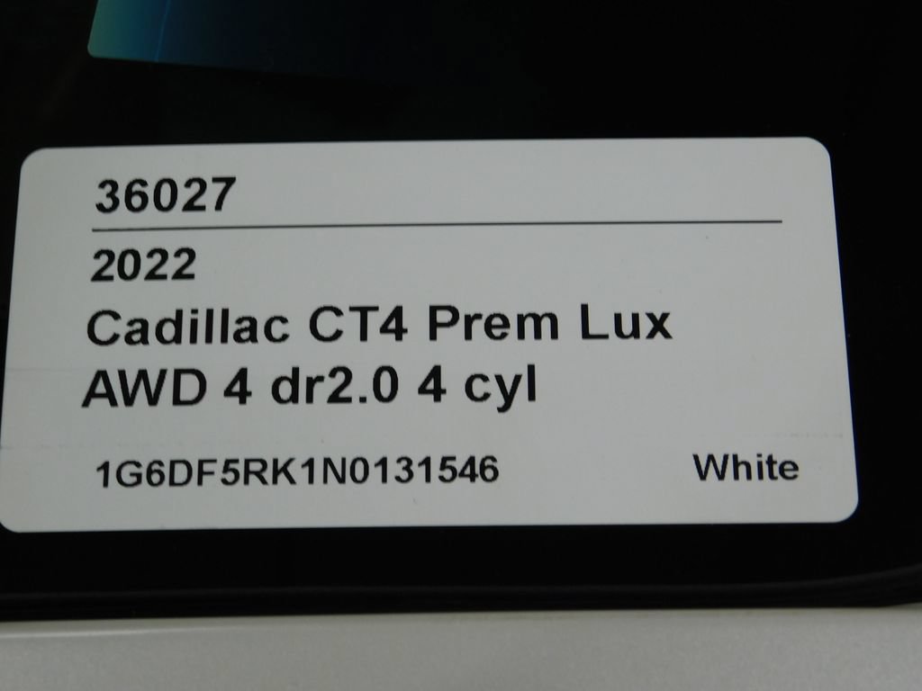 Used 2022 Cadillac CT4 Premium Luxury AWD/4WD image 95