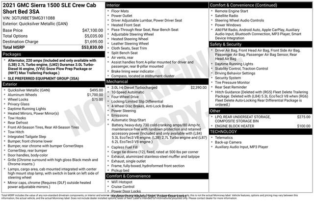 Used 2021 GMC Sierra 1500 SLE image 6