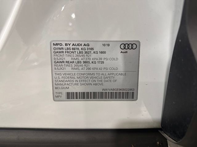 Used 2019 Audi e-tron Prestige w/ Prestige Package image 24