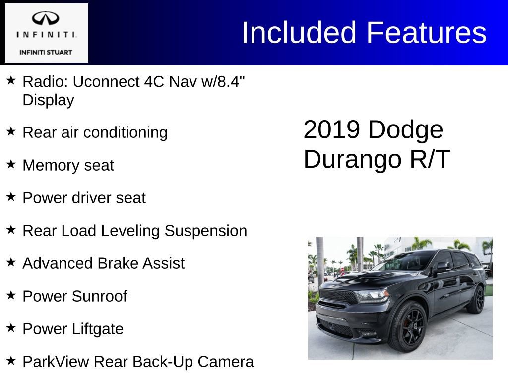Used 2019 Dodge Durango R/T w/ Technology Group image 3