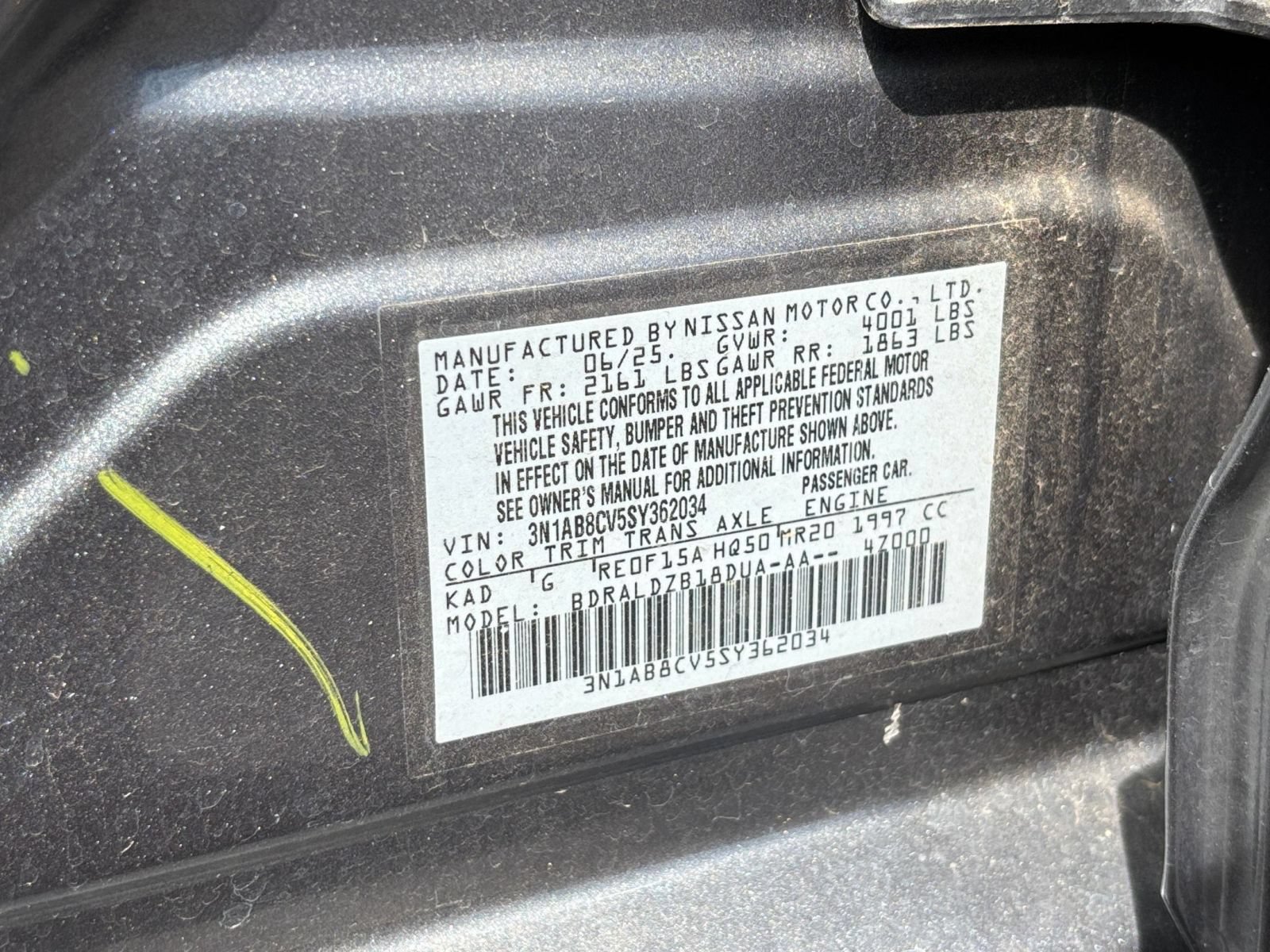 Used 2025 Nissan Sentra SV FWD image 21