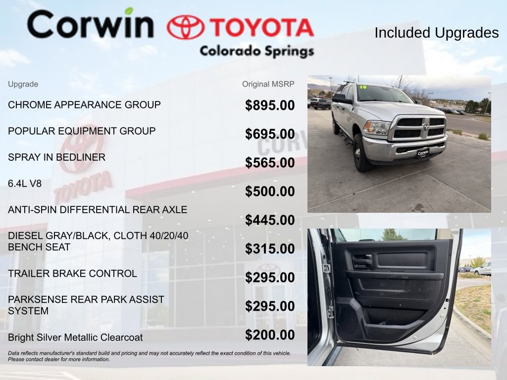 Used 2018 RAM 2500 Tradesman w/ Chrome Appearance Group AWD/4WD image 4