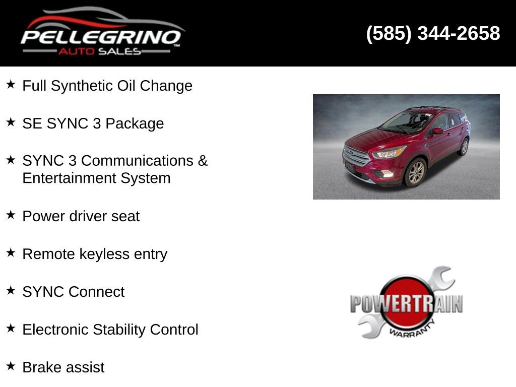 Used 2018 Ford Escape SE w/ SE Sync 3 Package image 2