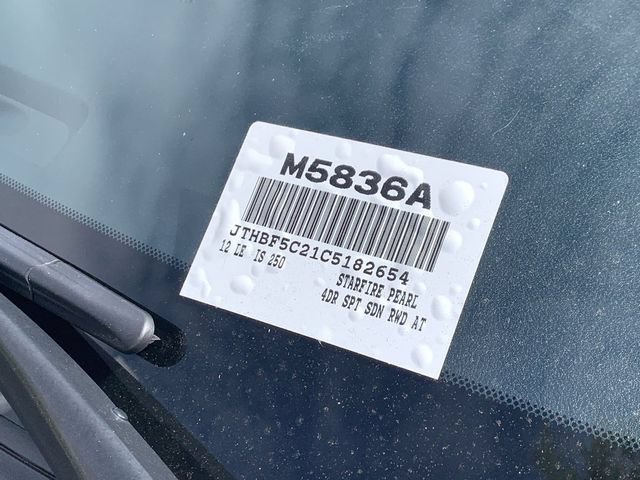 Used 2012 Lexus IS 250 w/ F-Sport Pkg w/Summer Tires RWD image 35