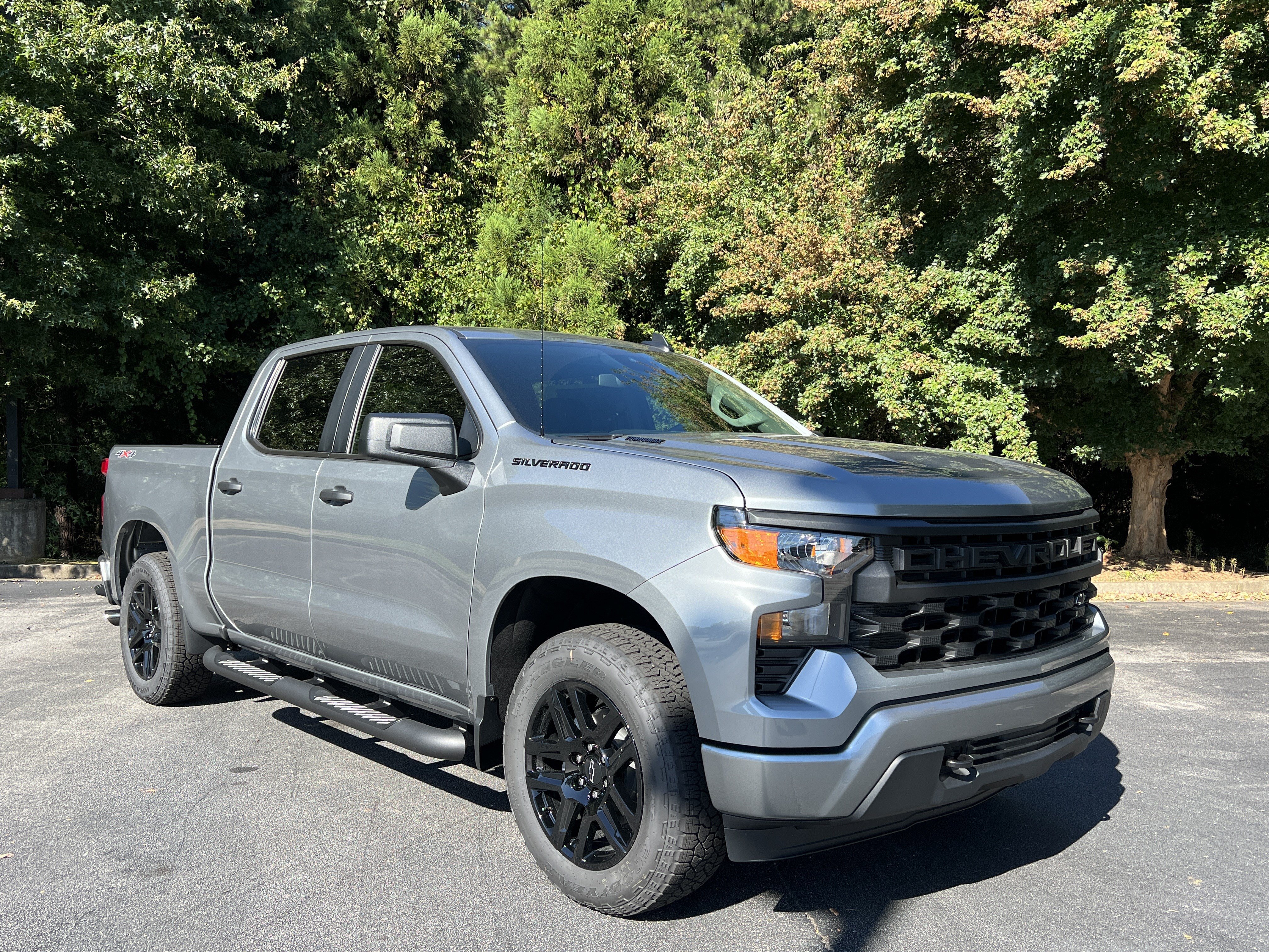 New 2026 Chevrolet Silverado 1500 Custom w/ Turbomax Blackout Package AWD/4WD image 2