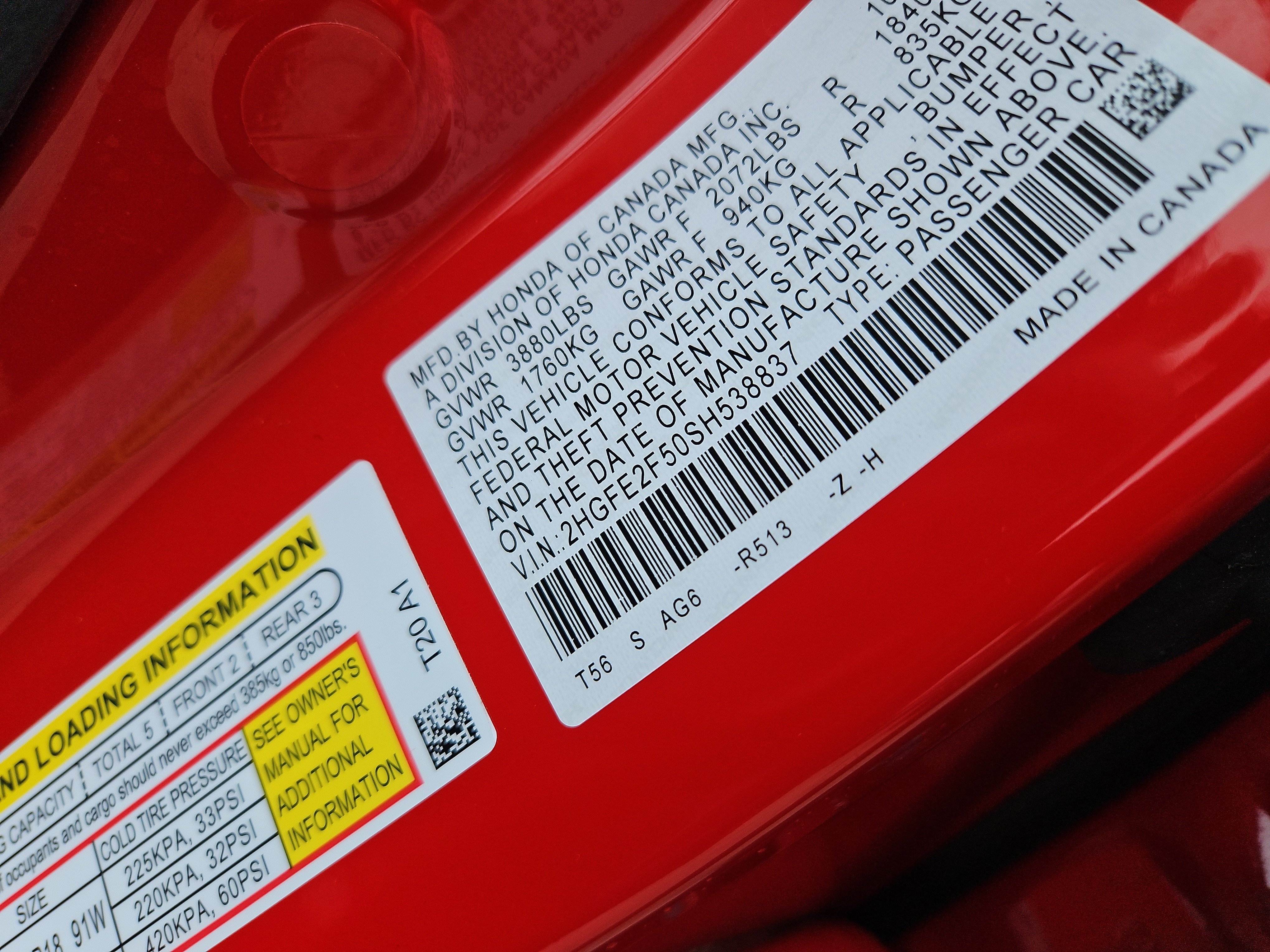 Certified 2025 Honda Civic Sport image 7