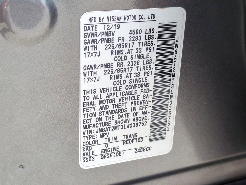 Certified 2020 Nissan Rogue SV image 31