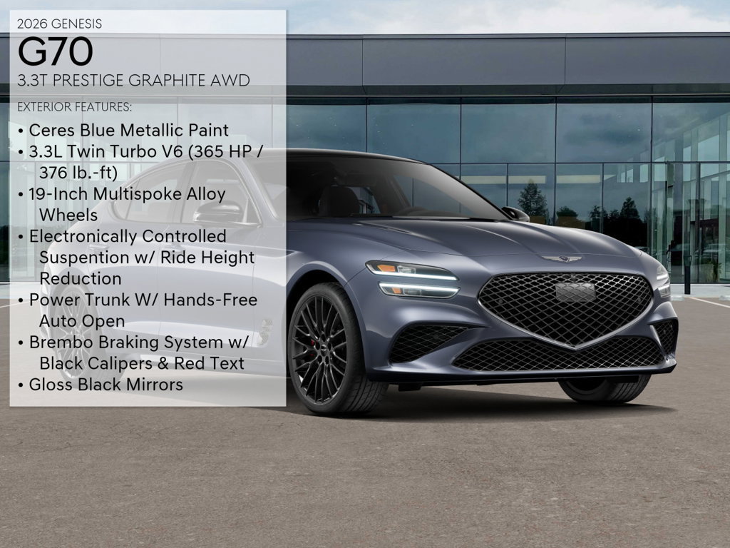 New 2026 Genesis G70 3.3T Prestige AWD/4WD image 3