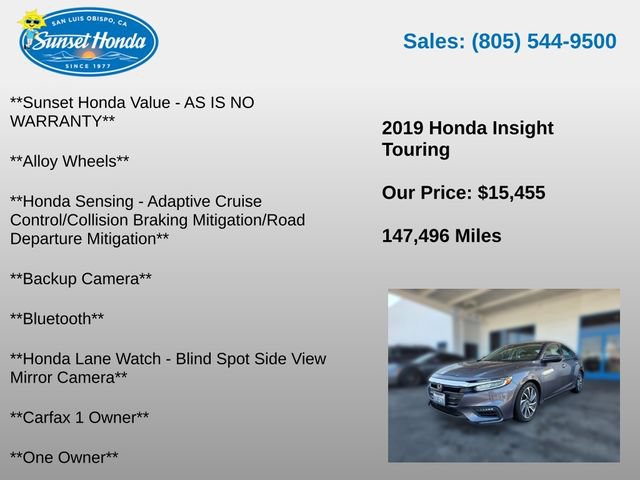 Used 2019 Honda Insight Touring image 5