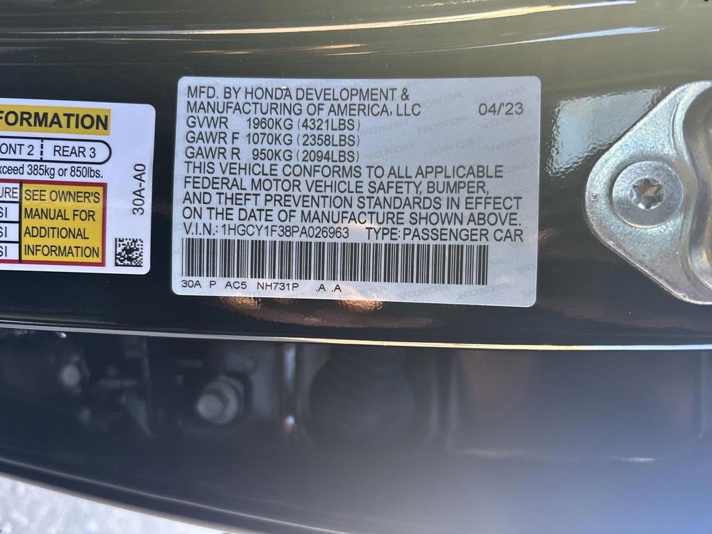 Used 2023 Honda Accord EX image 35