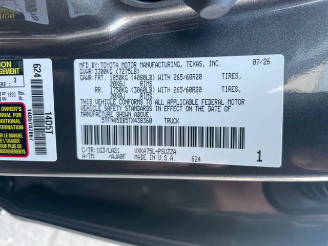 New 2026 Toyota Tundra Platinum AWD/4WD image 30