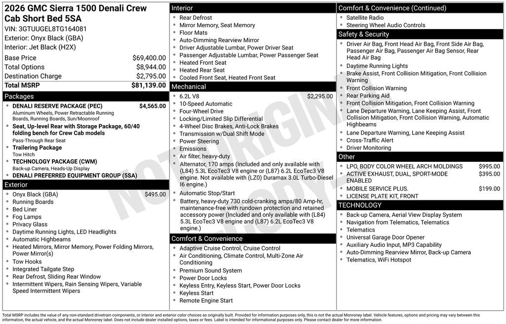 New 2026 GMC Sierra 1500 Denali w/ Denali Reserve Package AWD/4WD image 18