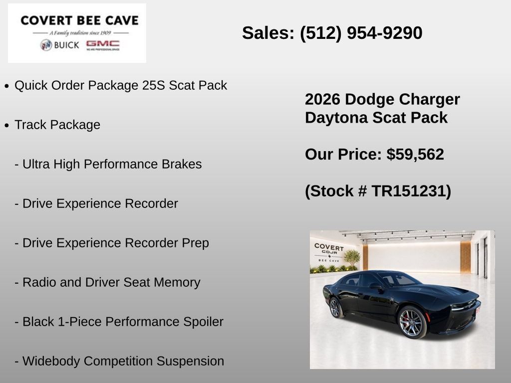 New 2026 Dodge Charger Daytona Scat Pack w/ Track Package AWD/4WD image 7