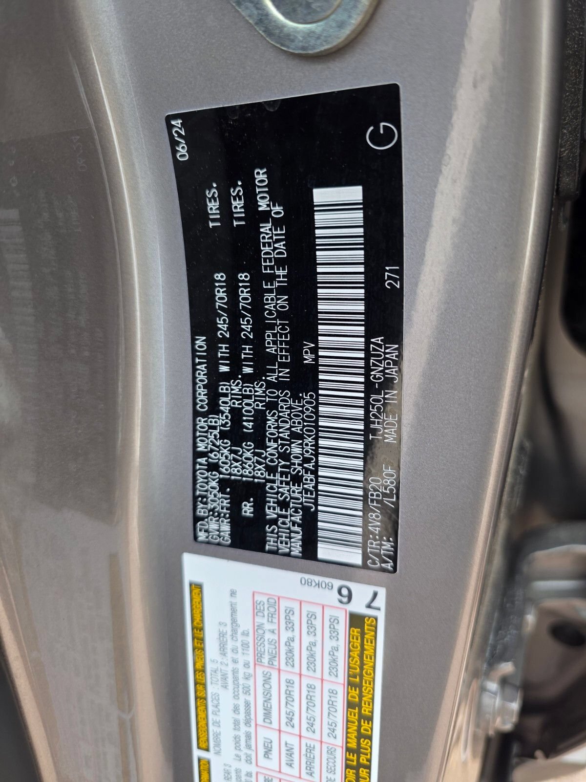 Used 2024 Toyota Land Cruiser 1958 AWD/4WD image 33