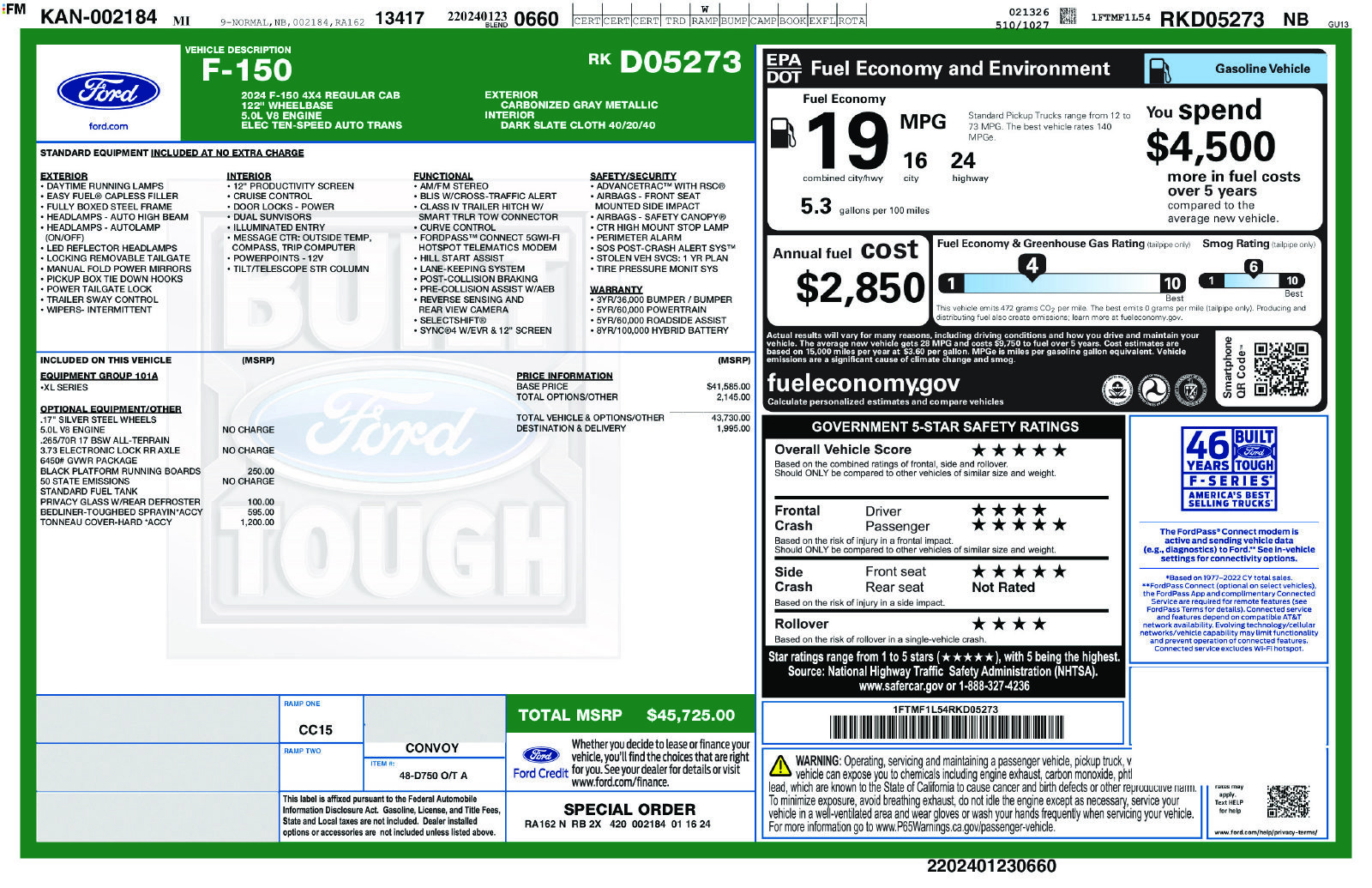 Used 2024 Ford F150 XL AWD/4WD image 3