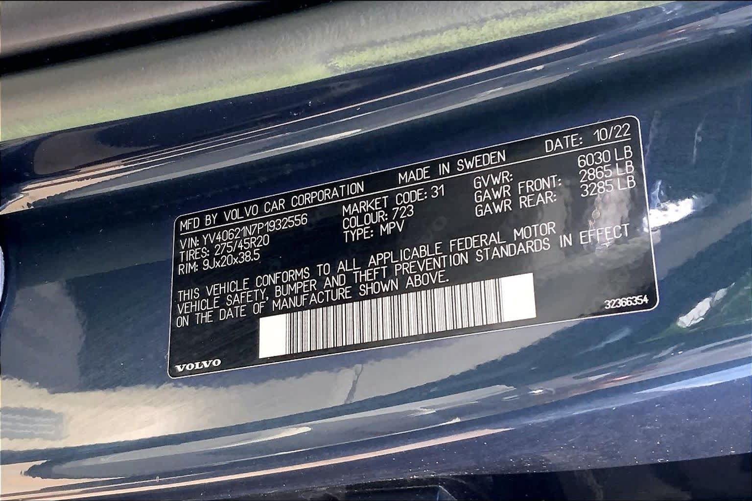 Used 2023 Volvo XC90 B6 Plus w/ Protection Package AWD/4WD image 33