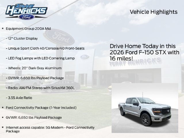 New 2026 Ford F150 STX w/ Equipment Group 200A AWD/4WD image 4