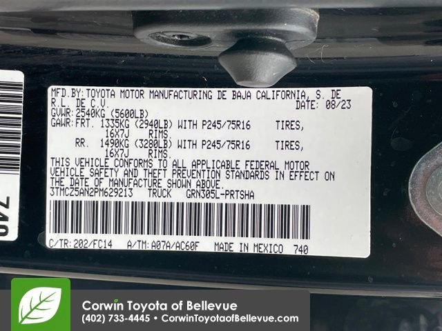 Used 2023 Toyota Tacoma SR5 w/ Technology Package image 23