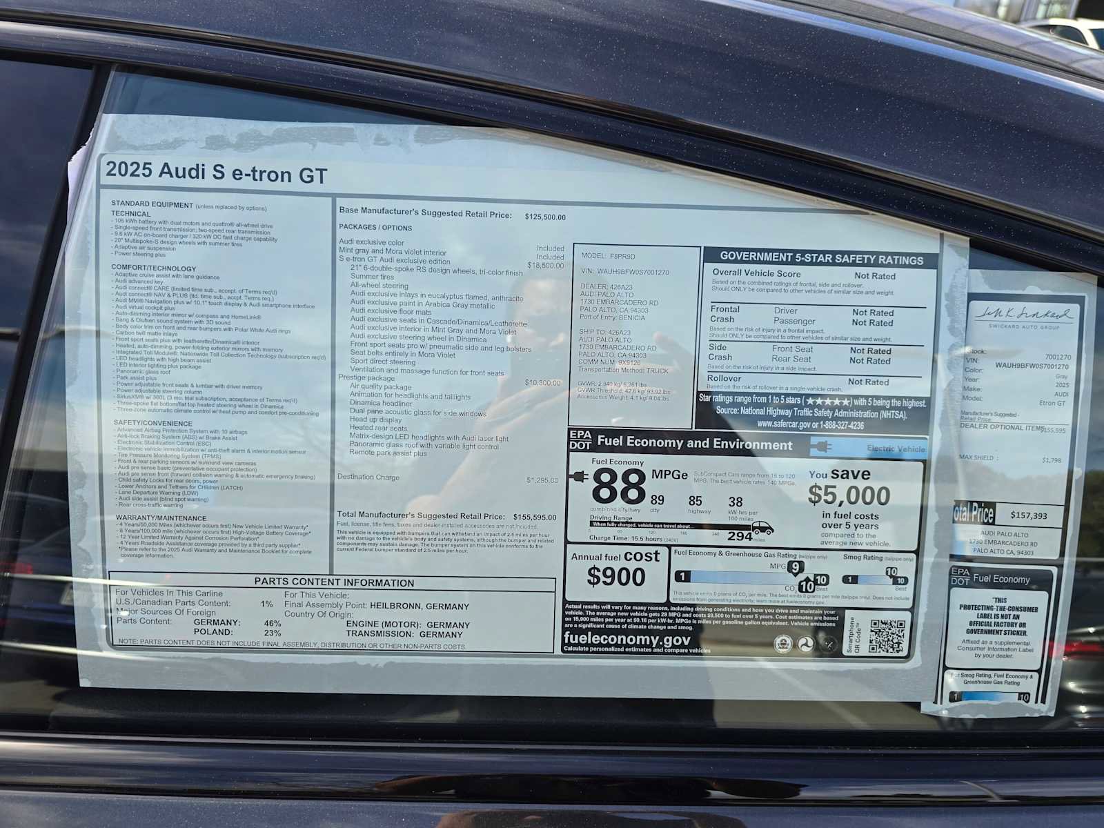 New 2025 Audi S e-tron GT Prestige image 21