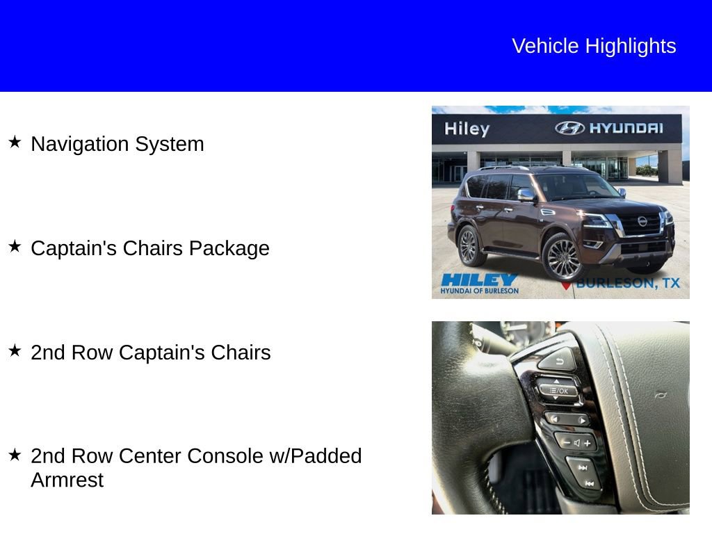 Used 2021 Nissan Armada Platinum w/ Captain's Chairs Package image 9