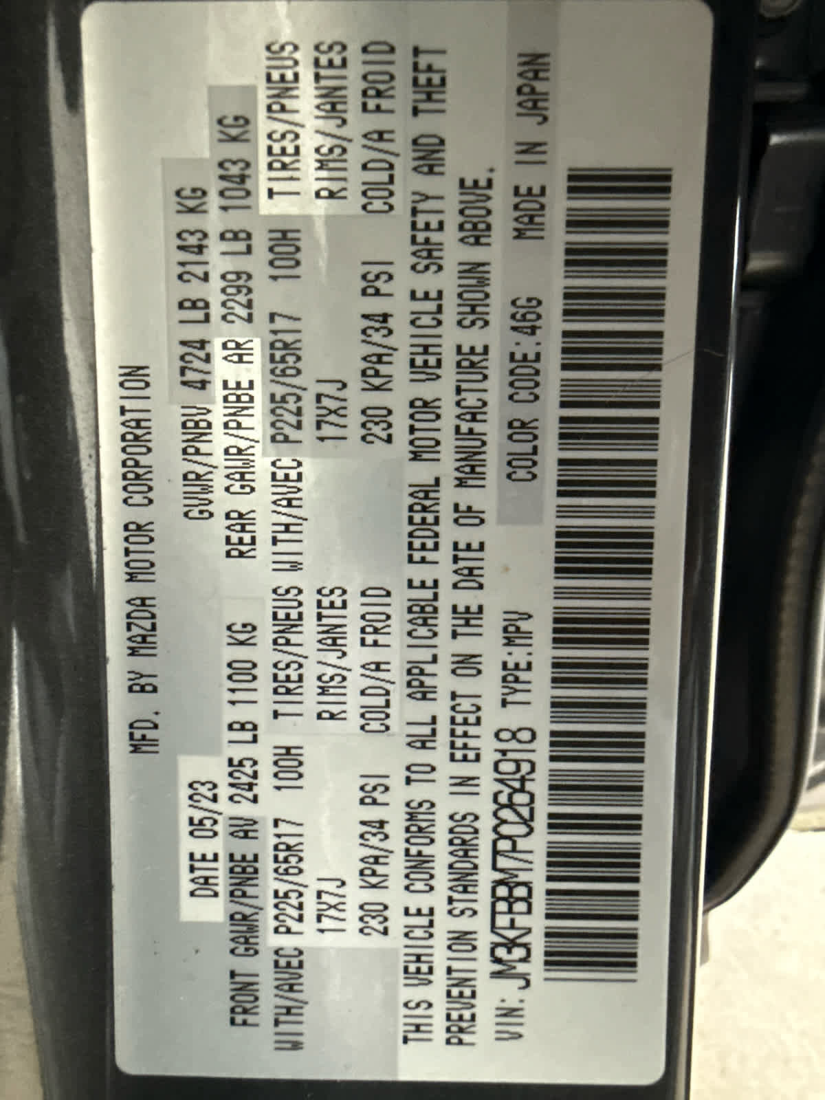 Certified 2023 MAZDA CX-5 AWD 2.5 S w/ Select Package image 20