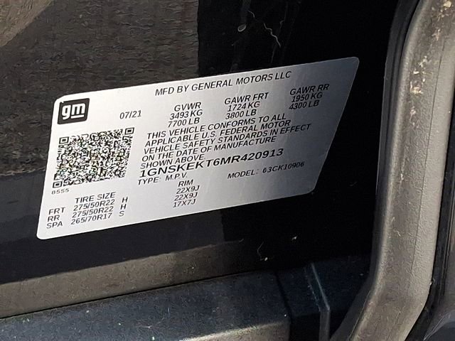 Certified 2021 Chevrolet Suburban RST image 28