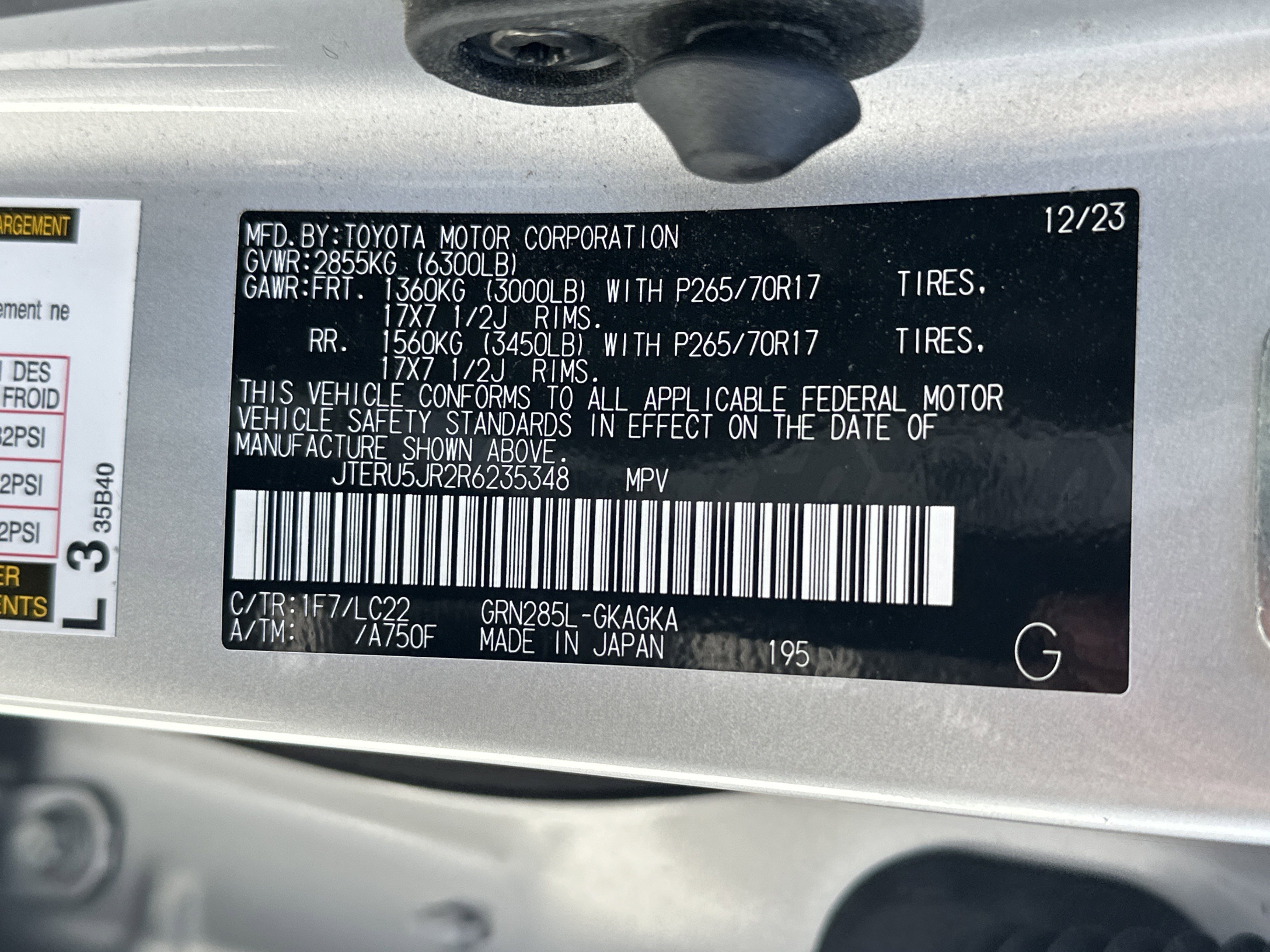 Certified 2024 Toyota 4Runner TRD Off-Road Premium w/ Moonroof Package AWD/4WD image 35