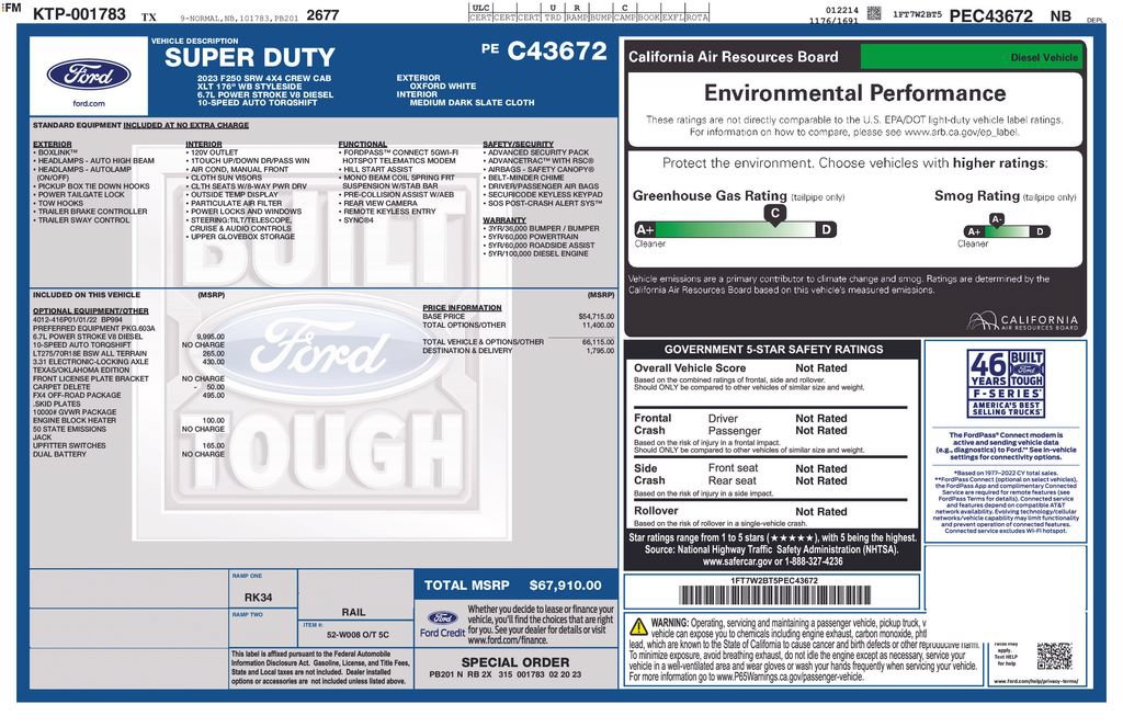 Used 2023 Ford F250 XLT w/ FX4 Off-Road Package AWD/4WD image 36
