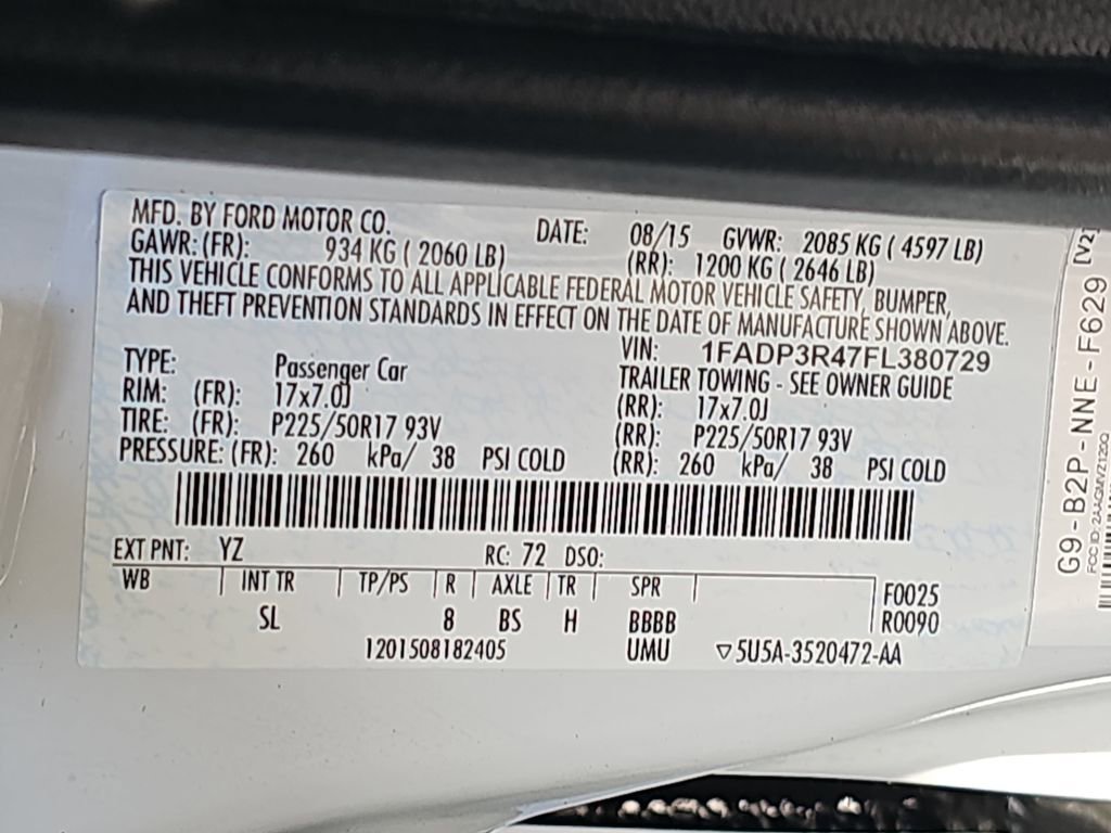 Used 2015 Ford Focus Electric Hatchback image 43