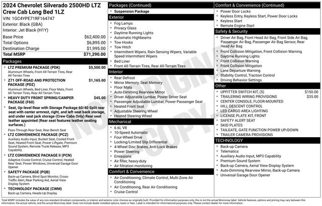 Used 2024 Chevrolet Silverado 2500 LTZ w/ LTZ Premium Package AWD/4WD image 37