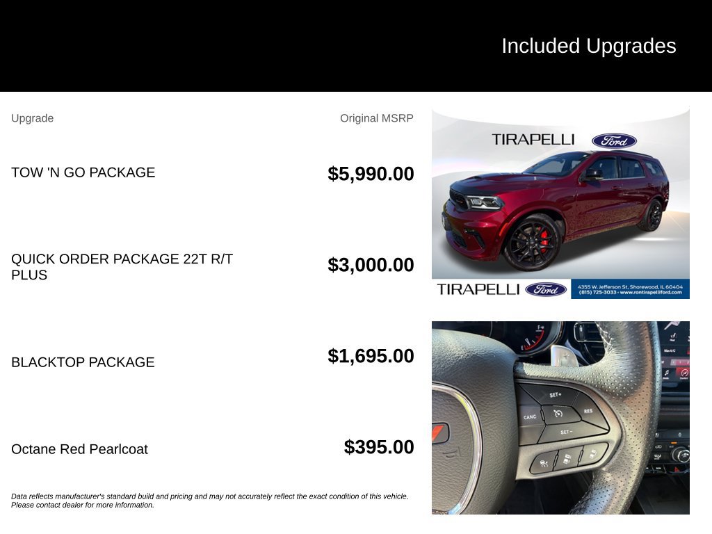 Used 2023 Dodge Durango R/T w/ Tow 'N Go Package AWD/4WD image 12