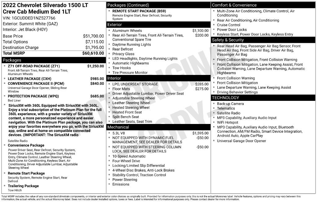 Certified 2022 Chevrolet Silverado 1500 LT w/ Z71 Off-Road Package AWD/4WD image 12